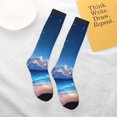 thumbnail image 5 of Salouo Starry Night Ocean View Print Women's Men's Ankle Socks 1-pack Casual Athletic Socks for Unisex Adult Moisture-Wicking Socks for Daily Wear/Running/Sport, 5 of 8