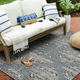 thumbnail image 1 of Hayweld Lagoon Blue and White Woven Area Rug, 1 of 7