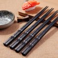 thumbnail image 2 of 1 Pair Japanese Chopsticks Alloy Non-Slip Sushi Chop Sticks Set Chinese Gift, Xinsrenus Under $5! 1 Pair Japanese Chopsticks Alloy, 2 of 3