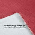 thumbnail image 4 of Home Bargains Plus Scarlet Red Café Hotel 70 inch Round Vinyl Dining Tablecloth with Flannel Backing, 4 of 9