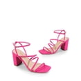 thumbnail image 4 of Sandalia DREAM PAIRS SDHS2428W Tacones de Tiras Rosa Fucsia 8 cm, 4 of 6