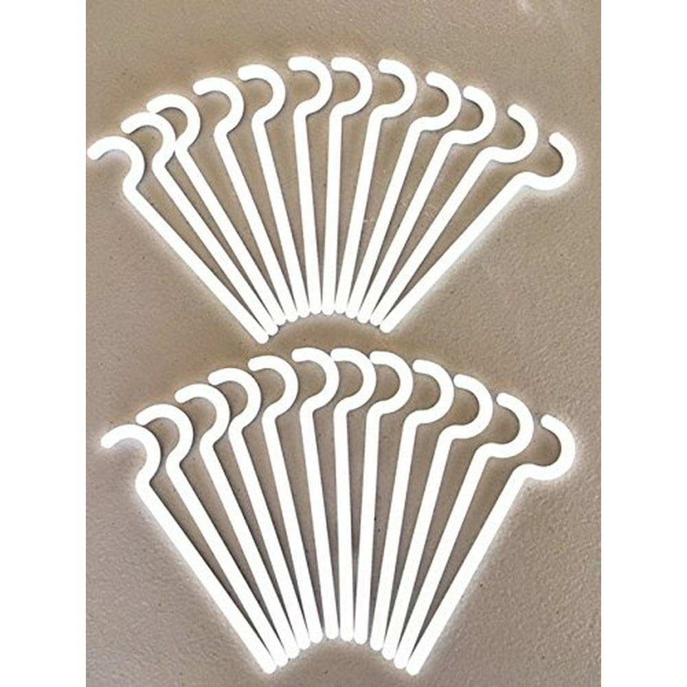 Alumahangers Round Alumahooks (24pk) for Outdoor Rope Lighting. Solid