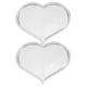 thumbnail image 1 of 2 espejos de tocador de mano con forma de corazón, bonitos espejos de maquillaje portátiles para niños, pequeños espejos de mano para manualidades y viajes, 1 of 7