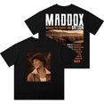 thumbnail image 1 of Maddox Batson Road To Indio Tour 2025 Merch Wash Tee Camisetas de algodón de manga corta de moda unisex, 1 of 6
