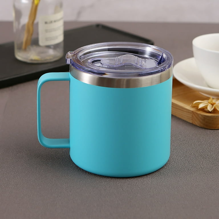 450ml Coffee Mug 304 Stainless Steel Double-layer Thermal Water Bottle Leak- proof Anti-scalding Drinkware for Office Travel - AliExpress