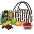 thumbnail image 3 of Fotbe Rose Flowers Bolsa Térmica Portátil con Estampado, Bolsa de Entrega de Alimentos Aislada, Bolsa Reutilizable de Gran Capacidad para Comidas y Supermercado, 3 of 6