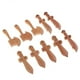 thumbnail image 1 of 2x10pcs Peach Wood Carved Crafts Pendants Jewelry Findings DIY Accessory perfecl Colgantes de espada de madera de melocotón, 1 of 8