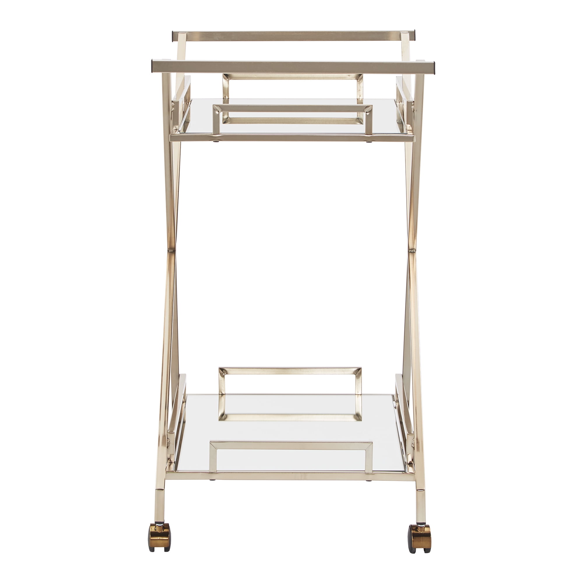 Weston Home Grosseto Champagne Gold Bar Cart