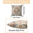 thumbnail image 4 of Ethnic Bohemian Pillow Covers 18X18 Inch Turkish Persian Carpet Tribal Pattern Pillowcase Super Soft Oriental Decorative Cushion Covers for Living Room Bedroom Bed Cushion Outdoor (Turmeric/Grey), 4 of 6