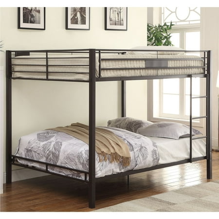Acme Furniture Kaleb Queen Over, Bunk Beds With Queen Size Mattress