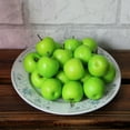 thumbnail image 3 of 10Pcs Miniature Simulation Super Small Apples Foam Plastic Home Decor，Green Apple, 3 of 8