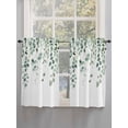 thumbnail image 5 of Eucalyptus Leaf Sage Green Bathroom Window Curtain, Spring Weeping Leaves Botanical Light Filtering Coffee Kitchen Curtains, Bedroom Living Room Curtains 2 Panel 84"x45", 5 of 6