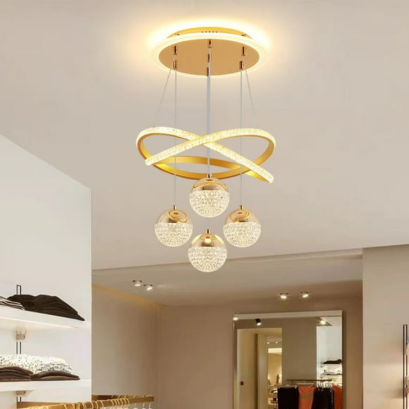 Yhmxh Home Decor,Led Lights,Desk Lamp,Night Light Modern Dining Room Led Bedroom Stairwell Living Room Senior Sense Of Home Lights Iron Chandelier