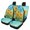 Sunflowers Geometric Background, variant on Uourmeti Wolf Car Seat Covers 3 PCS Car Seat Covers Full Set Auto Decor Interior Accessories Suitable for Cars Truck