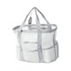 thumbnail image 5 of Bolso de playa de malla, bolsa de almacenamiento de red, bolso de mano para artículos esenciales de vacaciones en piscina, natación y viajes. Gris, 5 of 8
