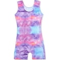 thumbnail image 2 of XXKQ Gymnastics Leotards for Girls Sparkly One-Piece Pro Kids Unitard Biketards with Shorts, 2 of 7