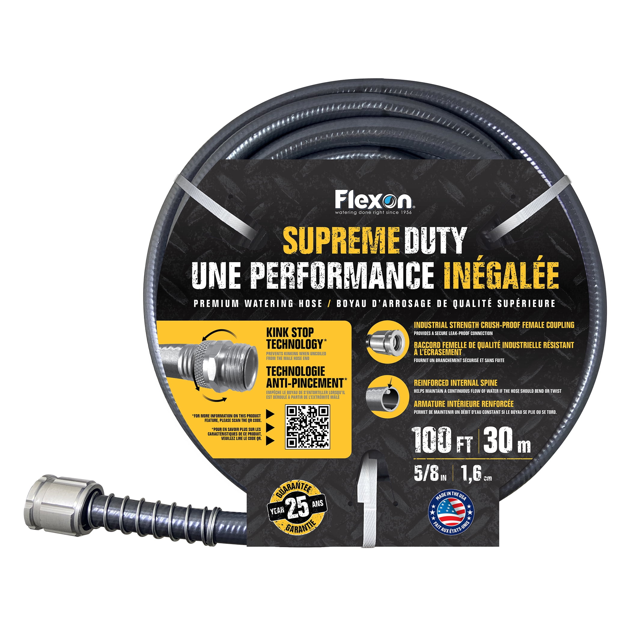 Flexon Supreme Duty 5/8" x 100ft Heavy Duty Water Hose