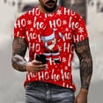 thumbnail image 1 of Camiseta con estampado de Papá Noel para hombre, ropa de moda para fiesta de año nuevo, camisetas de manga corta Harajuku con cuello redondo, camisetas de gran tamaño, 1 of 4