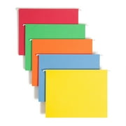 Smead 64059 Hanging File Folders, 1/5 Tab, 11 Point Stock, Letter, Assorted Colors, 25/Box