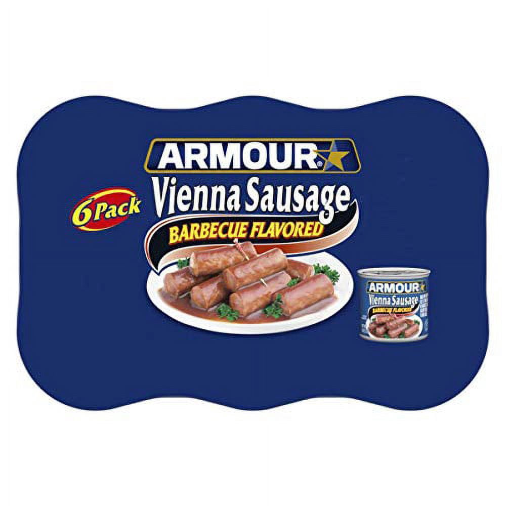 Armour Star Vienna Sausage, .. Barbecue Flavored, Canned Sausage, .. 4.6 oz (Pack of .. 6)