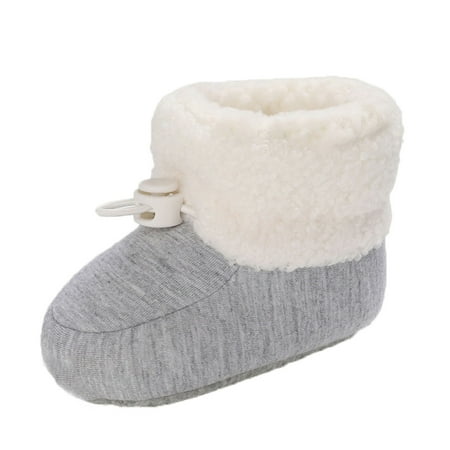 

AnuirheiH First Walker Baby Boys Girls Shoes Infant Toddler Winter Warm Footwear Boots Non Slip Prewalker Children s Toddler Shoes Sale on Clearance