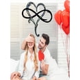 thumbnail image 2 of Infinity Heart Wall Decor,Metal Wall Art Decor,Unique Infinity Heart Metal Art Wall Decor Love Sign Steel Wall Plaques Bedroom Ornaments for Home Wedding Decor,Home Wall Decor, 2 of 7