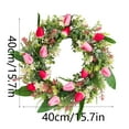 thumbnail image 2 of Spring Front Door Wreath with Lifelike Flowers, Foliage, and Elegant Garland for Outdoor Porch Decor, Weddings, Celebrations, and Home Entryway Enhancement, 2 of 5