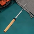 thumbnail image 4 of Tenedor de multiusos, mango de madera duradero, accesorios de cocina, de asar telescópicos de Metal para cocinar, fogata, Cam Negro shamjiam Tenedor de barbacoa, 4 of 8
