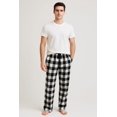 thumbnail image 1 of Pijamas de Franela a Cuadros de Algodón, Pantalón Largo Con Bolsillos, Para Hombre Corte Recto, 1 of 9