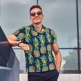 thumbnail image 4 of Fotbe Colorful Pineapples Camiseta Polo de Golf para Hombre con Estampado – Camisa Deportiva Transpirable con Cuello Abotonado-Large, 4 of 6