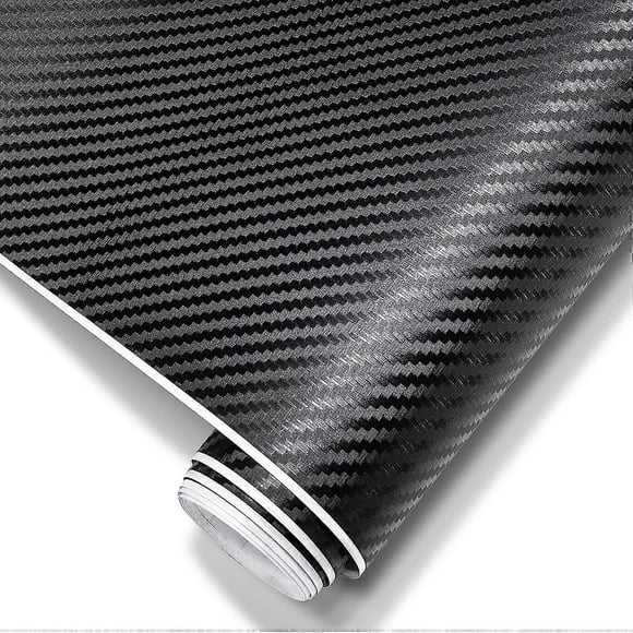 Carbon Fiber Vinyl Wrap for Cars, 3D Carbon Fiber Wrap Roll Vinyl Wrap