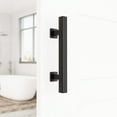 thumbnail image 5 of WINSOON 12" Sliding Barn Door Handle Hardware Black Finish with Flush Finger Pull Style, 5 of 7