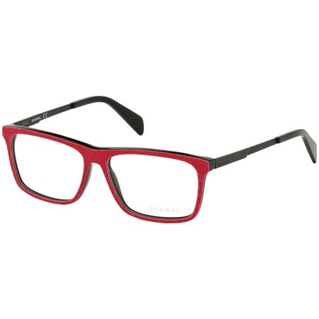 Diesel DL5153 005 Red Denim Rectangle Eyeglasses for mens