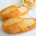 thumbnail image 2 of Wovix Adult Autumn Winter Bread Shoes Warm Fuzzy Home Shoes House Slippers For Women Memory Foam Slippers Trendy Shoes Khaki L, 2 of 8