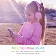 thumbnail image 5 of MEE audio KidJamz KJ55 Safe Listening USB-C Headphones for Children with Multicolor LED Lights, Volume Limiter, & Microphone; On-Ear Wired Kids Headset for iPhone 16, iPad, & USB Type C Devices (Pink), 5 of 5