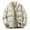 White, variant on Women's Stand Collar Puffer Jacket, Winter Warm Windproof Ribbed Cuff Coat , Stand-Collar Puffer Jacket, Straight Warm Coat, Winter Cotton Layer White Xxl
