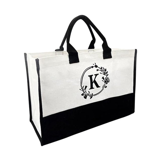 Bolsos para Mujeres Bolso de Moda de Lienzo de Mujer Bolso de Playa de Carta de Lienzo de Algodón Bolso de Compras de Lienzo de Moda Europea Bolso de Compras de Lienzo para Mujeres