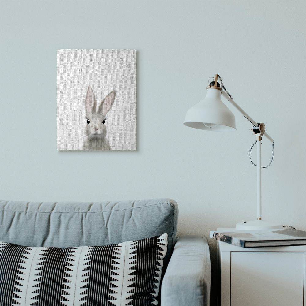 The Kids Room by Stupell Baby Bunny Animal Kids Painting Canvas Wall Art by Leah Straatsma