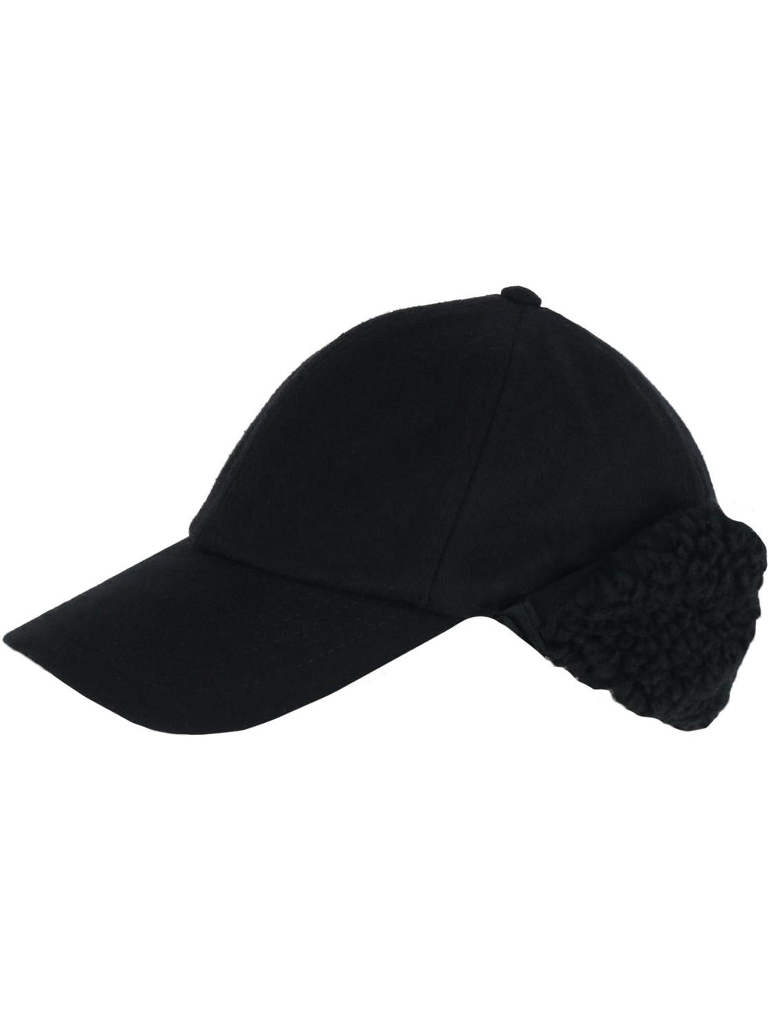 Epoch Hats Company  Sherpa Lined Wool Blend Earflap Baseball Cap (Men)