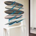 thumbnail image 6 of 5-Board Adjustable Surfboard Wall Mount Rack with Rubber Padding for Garage Storage, 6 of 6