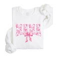 thumbnail image 4 of Cute Mama Sweatshirt for Women Trendy Pink Bow Sweater for Mom White Sweatshirt Adult Medium, 4 of 4