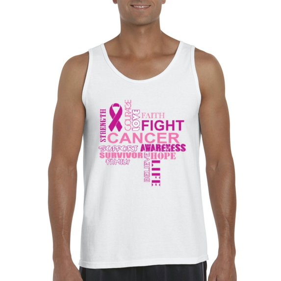 Artix - Men's Tank Top for Men, up to Men Size 3XL - Fight Breast Cancer