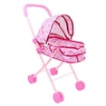 thumbnail image 3 of Cochecito plegable para bebé, carrito de juguete, juego de simulación, desarrollo temprano, regalos del Día de San Valentín, cochecito de juguete de, 3 of 9