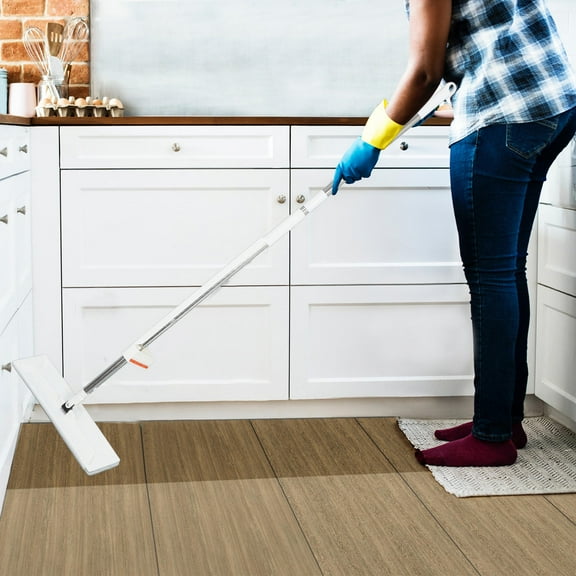 NIAIZEK Extra Wide Flat Mop with Self Wringing Feature and Durable Stainless Steel Handle