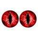 thumbnail image 1 of Funny Round Beasts Eyes Decals for Car Lights 3D Stereo Car Stickers Decal for Truck Car Body, 1 of 5