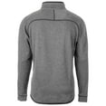 thumbnail image 3 of Men's Cutter & Buck Heather Gray Cincinnati Bearcats Mainsail Sweater-Knit Half-Zip Pullover Jacket, 3 of 3