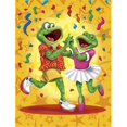 thumbnail image 1 of Carolines Treasures APH3874CHF Frog Swing Dancing Flag Canvas House Size, 1 of 4