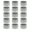 thumbnail image 4 of 15 piezas de latas de metal cuadradas con tapas de ventana de 8 onzas contenedor de lata para la fabricación de velas, 4 of 5