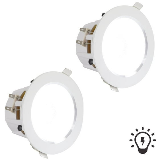 Pyle 4” Pair Flush Mount in-Wall in-Ceiling 2-Way Home Speaker System .