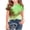 Green, variant on DeHolifer Women Summer T-Shirts Gradient Color Short Sleeve Casual Tshirt Lightweight Tees Casual Tops for 7-8 Years